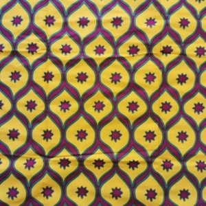 Tissu wax africain 100% coton, imprimé africain, ankara wax motif congres couleur jaune