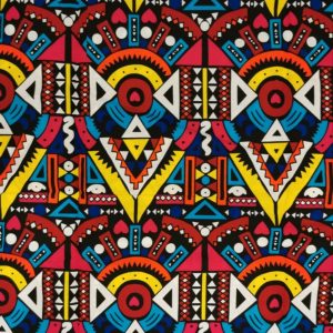 TISSU WAX AFRICAIN IMPRIMÉ GRAPHIQUES  VENDU PAR UNIT YARD (90CM)