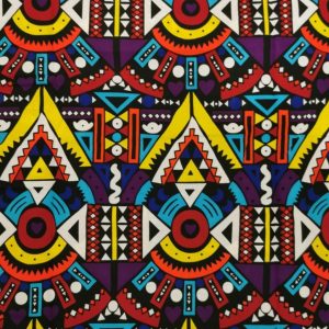 Tissu wax africain imprimés graphiques motif Kirikou