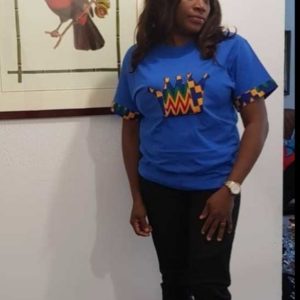 SHIRT FEMME  MOTIF AFRIQUE EN WAX