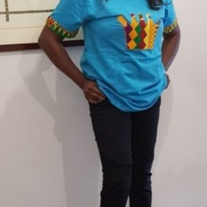 SHIRT FEMME  MOTIF AFRIQUE EN WAX