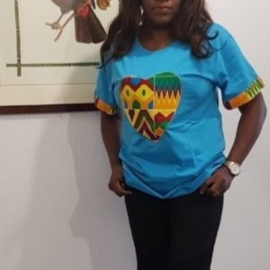 SHIRT FEMME  MOTIF AFRIQUE EN WAX