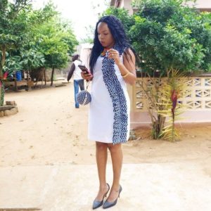 Robe mi courte , Robe africaine Robe ethnique blanche