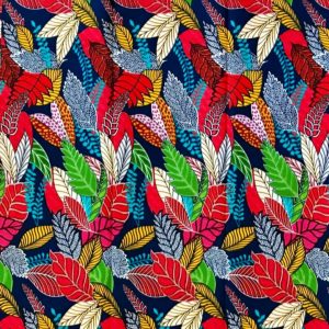 Tissu wax africain, imprimé wax, coupon wax, wax fabrics, africain, motif feuille