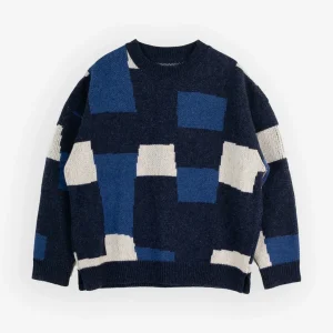 Eat Dust - Round Neck wool sweater - Blue