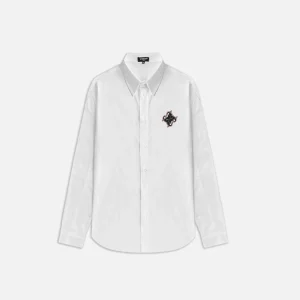 CHEMISE À MANCHE LONGUE BLANCHE OVERSIZE EN COTON