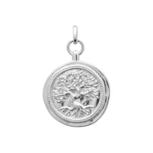 Pendentif arbre de vie argent rhodié Alma
