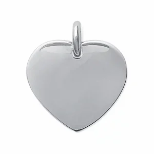 Pendentif coeur personnalisable acier inoxydable