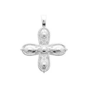 Pendentif croix argent rhodié Juliette