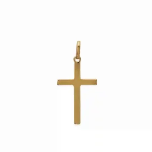 Pendentif croix en plaqué or