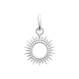 Pendentif soleil argent rhodié