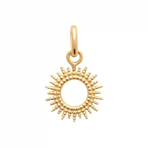 Pendentif soleil plaqué or
