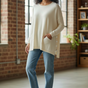 Pull en maille – Boutons sur le côté