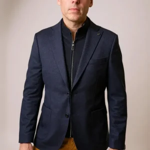 Digel - Earl-ST - Modern Fit - Veston de jersey avec insertion détachable