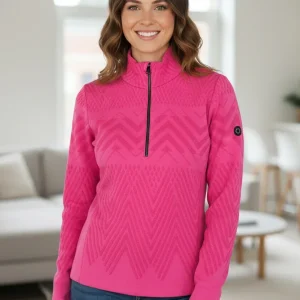 NEWLAND - Cinque Torry Lady T-Neck Uni avec Texture