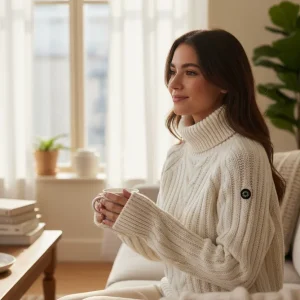 NEWLAND - Edvige Lady Cable Turtle Neck Sweater