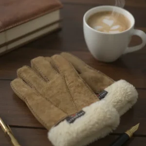 Crown Cap - Gantes de mouton double face pour homme