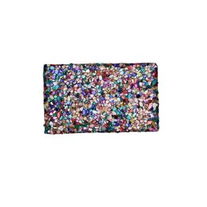 Pochette mosaïque multicolores