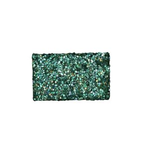 Pochette mosaïque verte