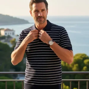 Paul & Shark - Polo rayé manches courtes coton Piuma