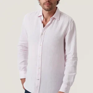 34 Heritage - Linen Chambray Shirt Pink
