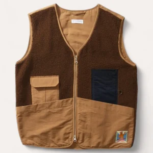 Gilet Shearling Choco