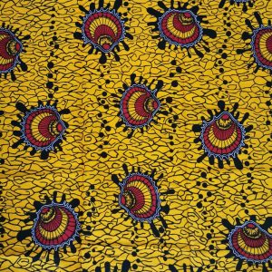 Tissu wax , ankara wax , coupon wax africain motif femme capable
