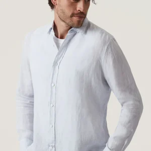 34 Heritage - Linen Chambray Shirt Chalk