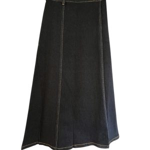 Jupe en jean bleu brut