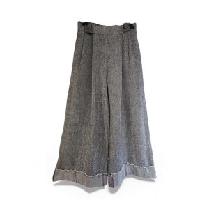 Pantalon en tweed noir