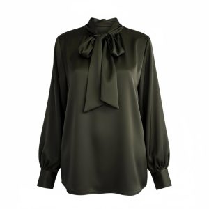 Chemise satin noir