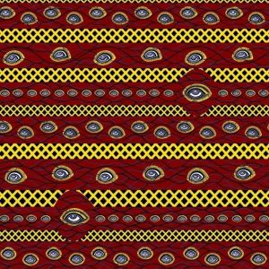 Wax africain , tissu wax motif : L&rsquo;oeil