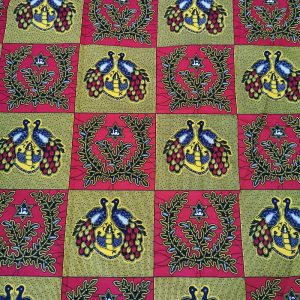 Coupon wax africain, imprimé africain, tissu wax 100% coton wax motif jalousie