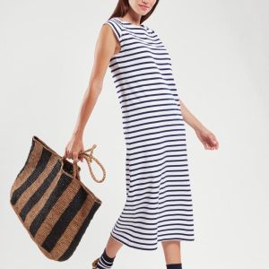 Armor-Lux - Robe débardeur rayée de coton rustique