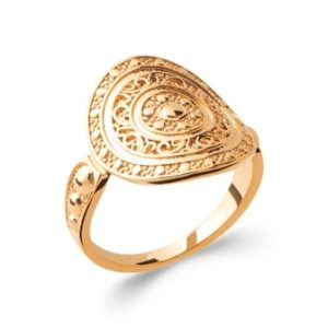 Bague Athéna plaqué or