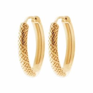 Boucles d’oreilles créoles plaqué or