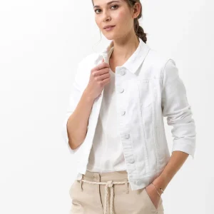 BRAX - Miami - Blouson de jeans extensible - Blanc