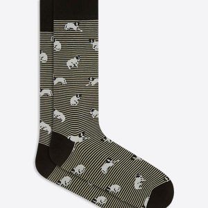 Bugatchi - Bas de coton mercerisé chiens