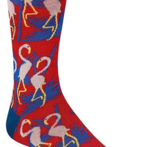 Bugatchi - Bas de coton mercerisé flamants