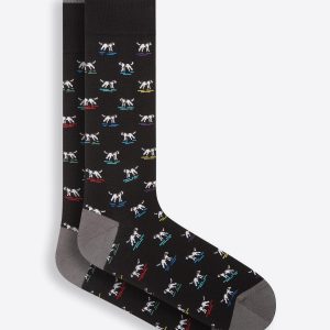 Bugatchi - Bas de coton mercerisé chiens