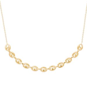 Collier plaqué or grain de café Imany