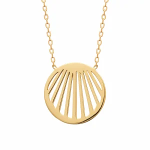 Collier plaqué or rayons de soleil