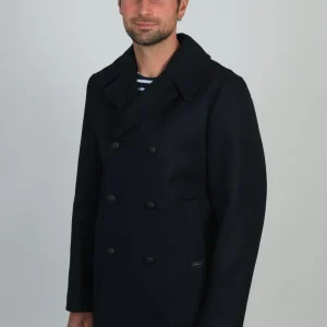Dalmard Marine - Oslo - Caban de laine pour homme - Marine