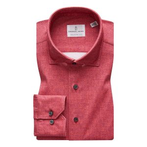 Emanuel Berg - Byron - Chemise manches longues Albini 4Flex - Modern Fit - Rouge