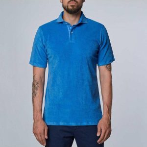 Emanuel Berg - Marseille - Polo de ratine avec contraste de lin - Modern Fit