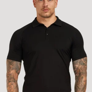THE MUSCLE BUTTON POLO