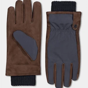 Paul & Shark - Gants de cuir et tissu