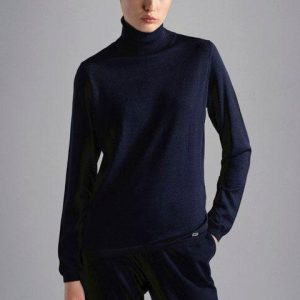 Paul & Shark Ladies - Chandail col roulé de laine et soie pour femme