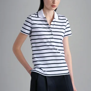 Paul & Shark Ladies - Polo manches courtes rayé de coton