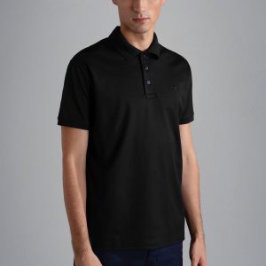 Paul & Shark - Polo manches courtes coton piqué requin métallique